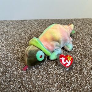 Ty Multicolor Chameleon Stuffed Animal Rainbow